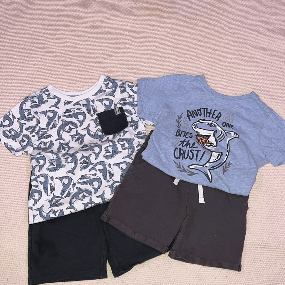 Two shirt & short set combo